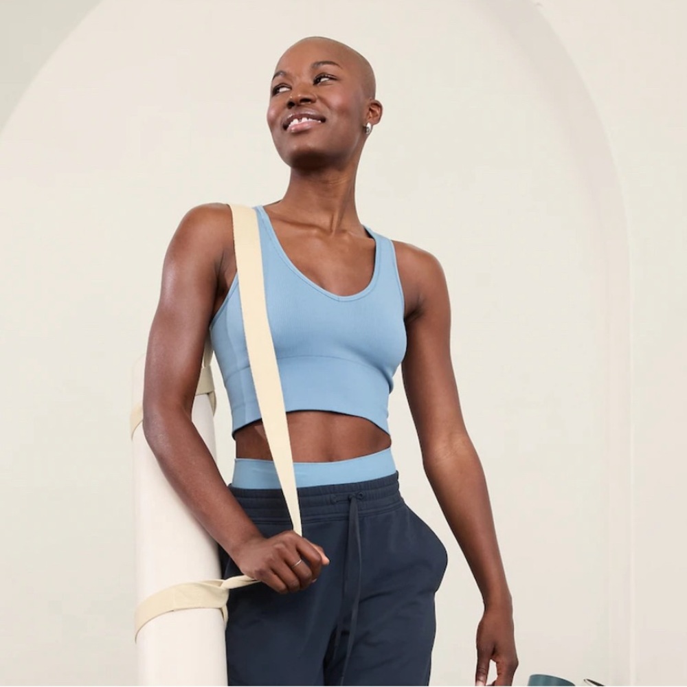 NWT Athleta Aurora Seamless Crop Rib Tank